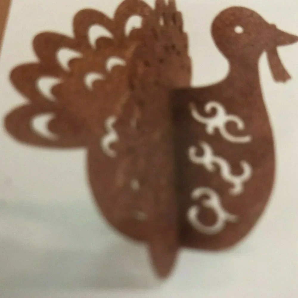 3D glittered TURKEY Shelf Table Decor